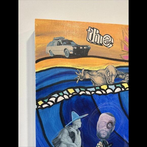 Bruce Reynolds Collage Original Art 2007 The Spot 20” X 20” - Picture 2 of 12